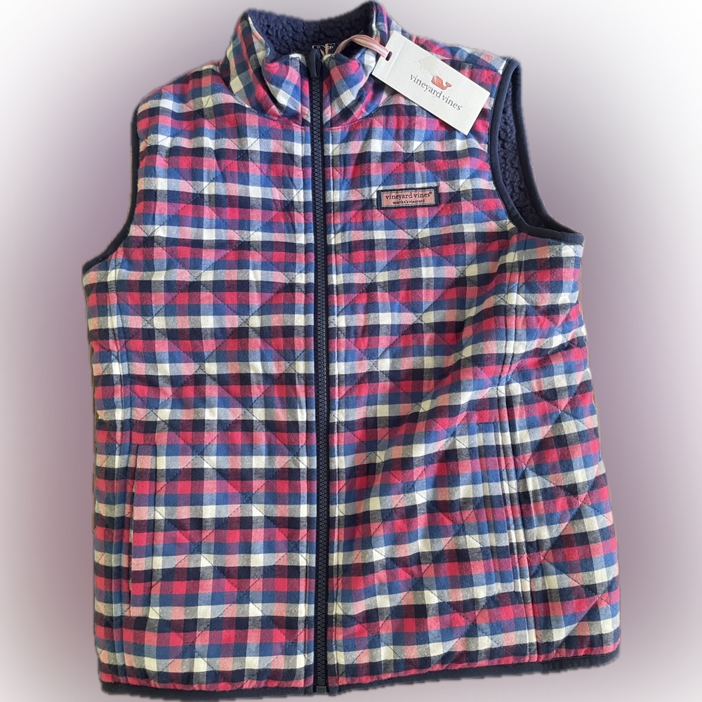 Vineyard Vines Multicolor Plaid Vest
